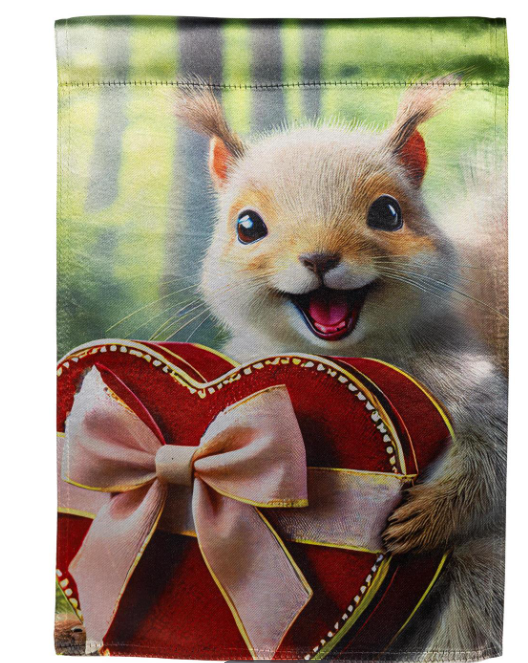 Gifting Squirrel Lustre Flag