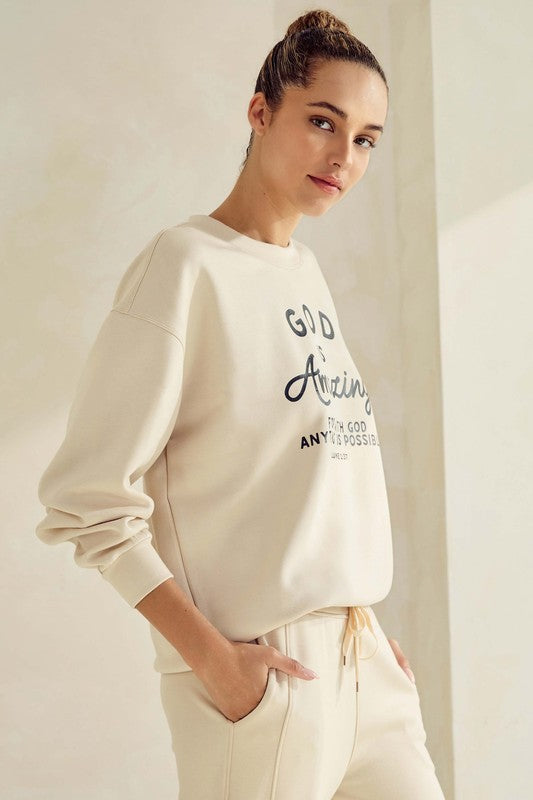 God Is Amazing Ultra Comfy Scuba Sweatshirt