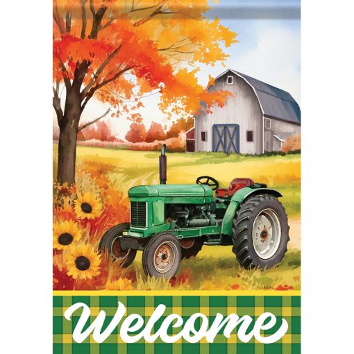 Green Tractor Flag