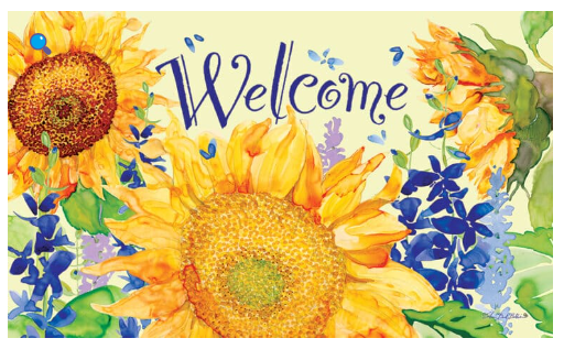 Happy Sunflowers-Floor Mat