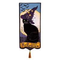 Happy Halloween Black Cat Everlasting Impression Textile Décor