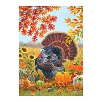 Harvest Garden Suede Garden Flag