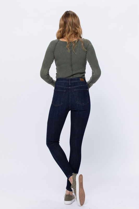 High Waist HANDSAND RESIN SKINNY Judy Blue Jeans