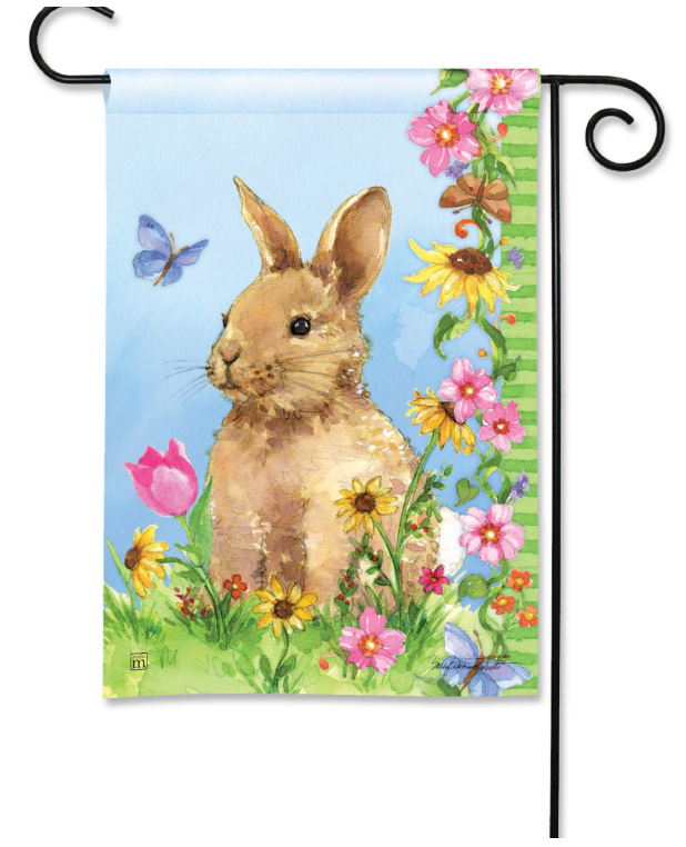 Hippity Hoppity Garden Flag