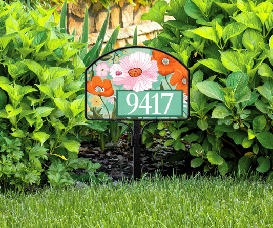 Jennifer Brinley Pink Poppy Yard DeSign 14" x 10"