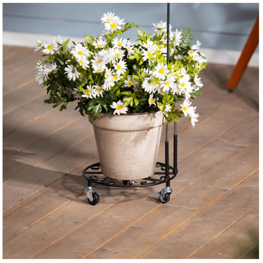 Metal Garden Flag Plant Stand