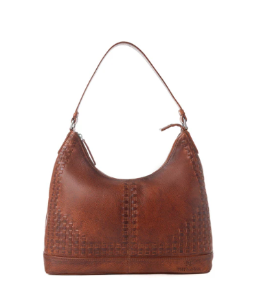 Myra Zidana Winchester Loop Veg Tanned Leather Shoulder Bag in Maple Glaze - Maple Glaze