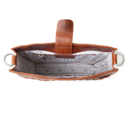 Myra Zidana Mirelle Woven Veg Tanned Leather Sling Bag in Aged Copper - Aged Copper