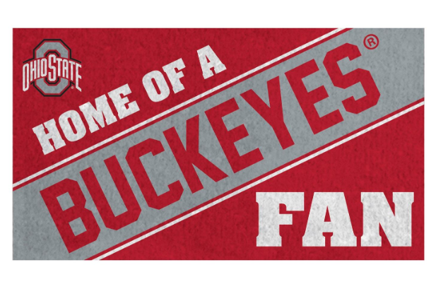 Ohio State University, PVC Mat COLOR, Home of a Fan