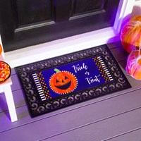 Patterned Jack-o-Lantern Sassafras Switch Mat