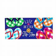 Plaid Flip Flops Sassafras Switch Mat