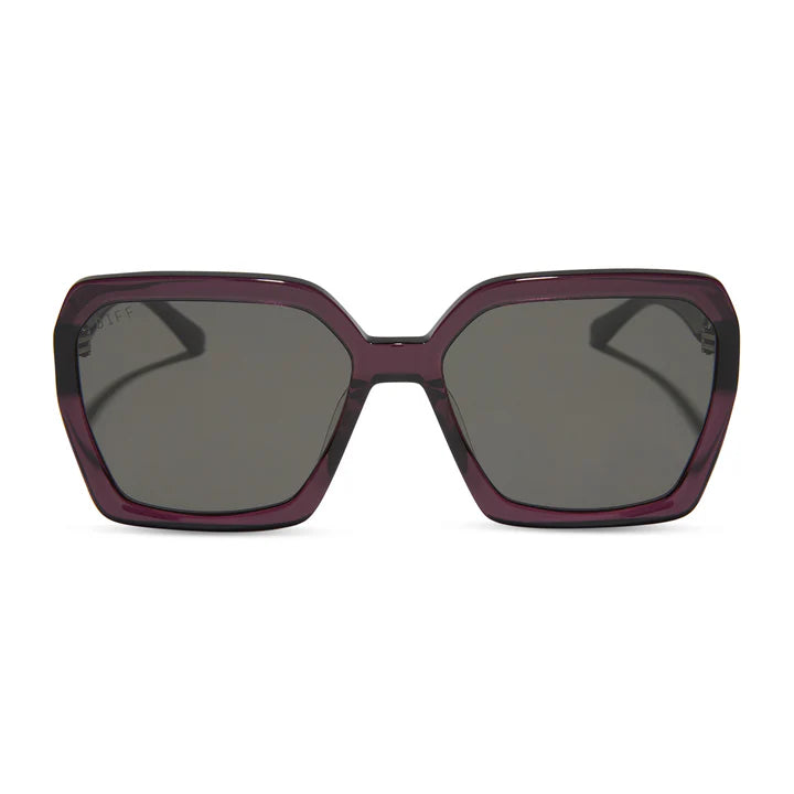 Sloane - Aubergine + Grey Sunglasses