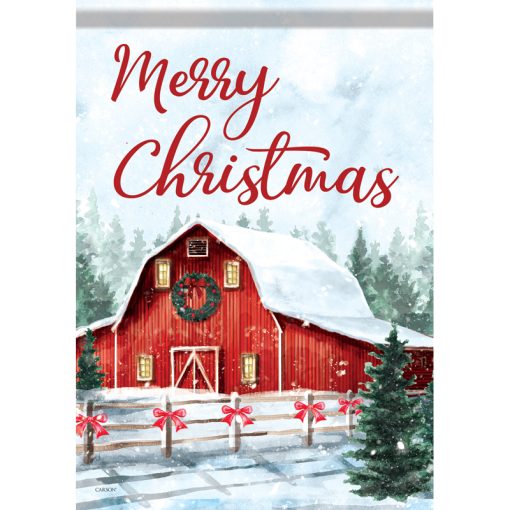 "Snowy Barns" Durasoft™ Flag