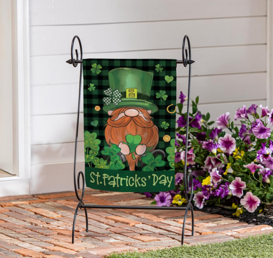 St. Patrick's Day Leprechaun Suede Flag