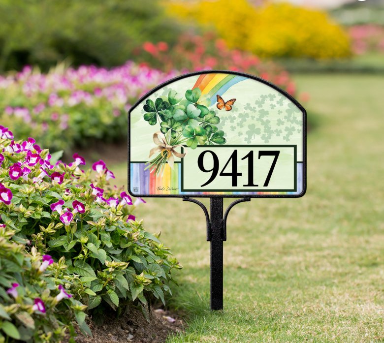 Nicole DeCamp St. Patty's Rainbow Yard DeSign 14" x 10"