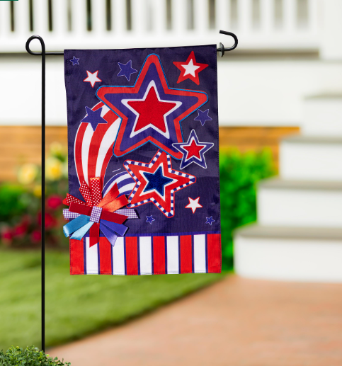Stars and Stripes Applique Flag