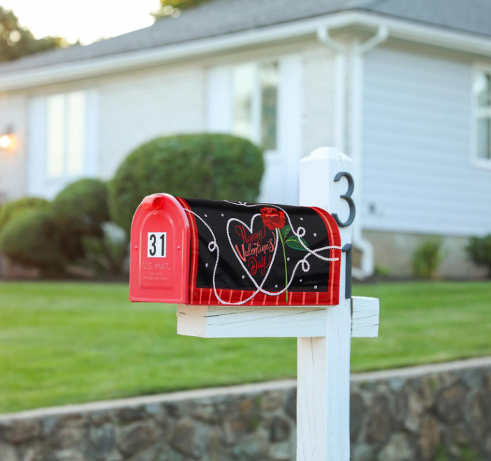 Valentine's Day Pearls Mailbox Cover