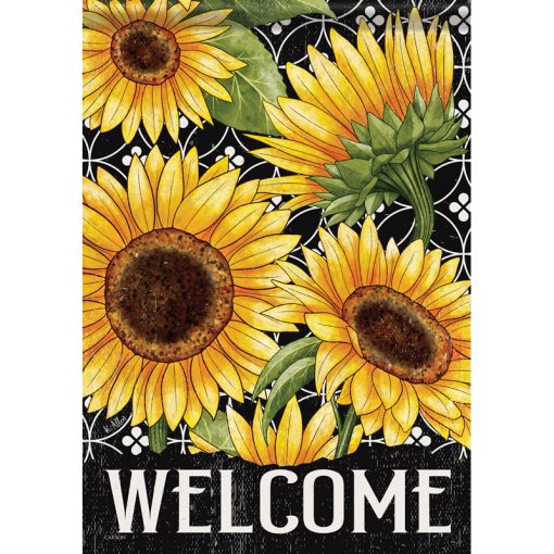 Welcome Sunflowers Flag