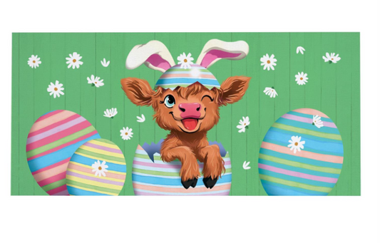 Winky The Easter Highland Cow Sassafras Switch Mat