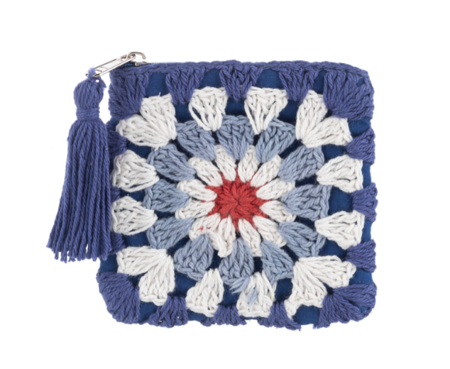 Crochet Patriotic Coin Purse