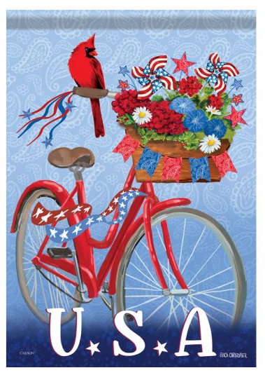"American Bicycle" Dura Soft™ Garden Flag