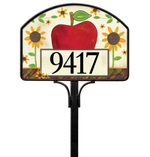 Apples and Sunflowers Yard DeSign