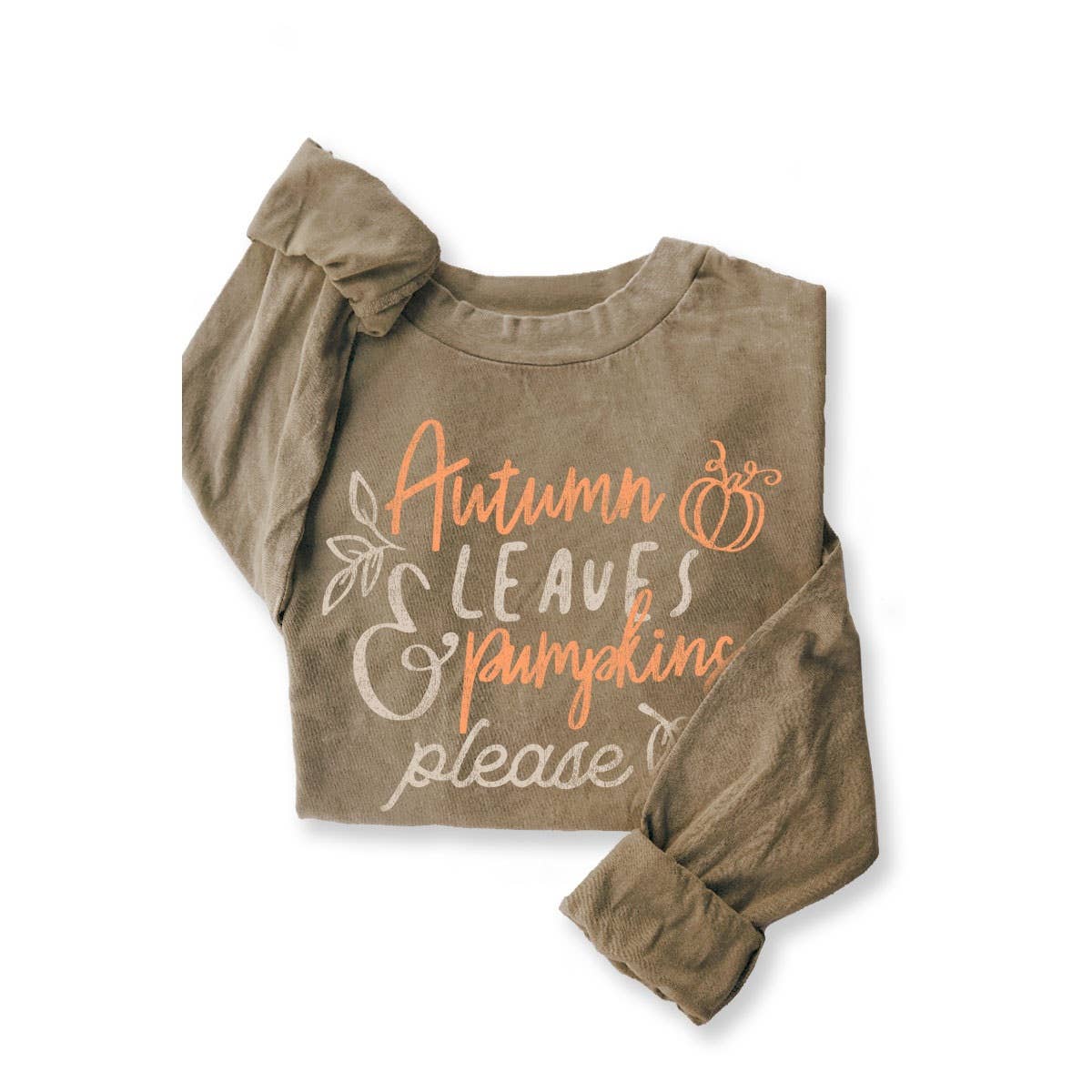 AUTUMN PUMPKINS MINERAL GRAPHIC Long Sleeve Tee