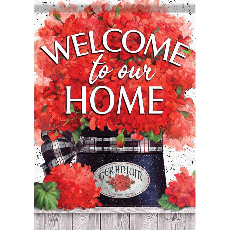 FlagTrends by Carson - "Geranium Joy" Dura Soft™ Garden Flag