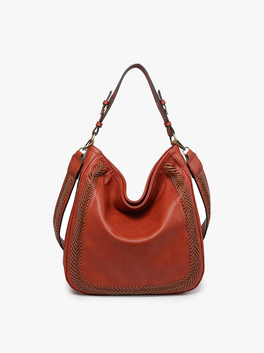 Jen & Co. - M2049A Aris Hobo w/ Whipstitch Strap