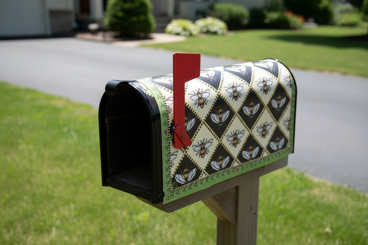 Busy Bees Mailbox Cover