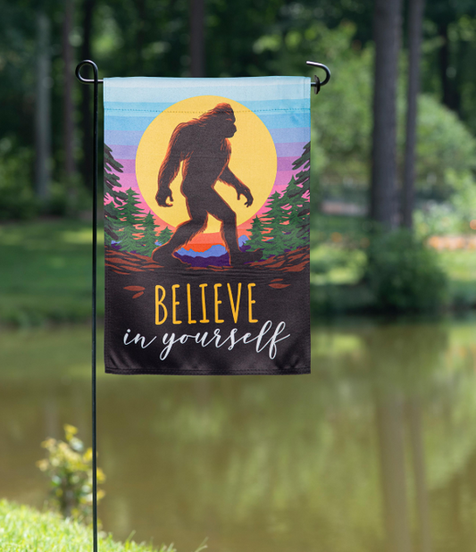 Big Foot Believe In Yourself Suede Flag