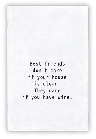 30 X 30 Towel - Best Friends Don't Care