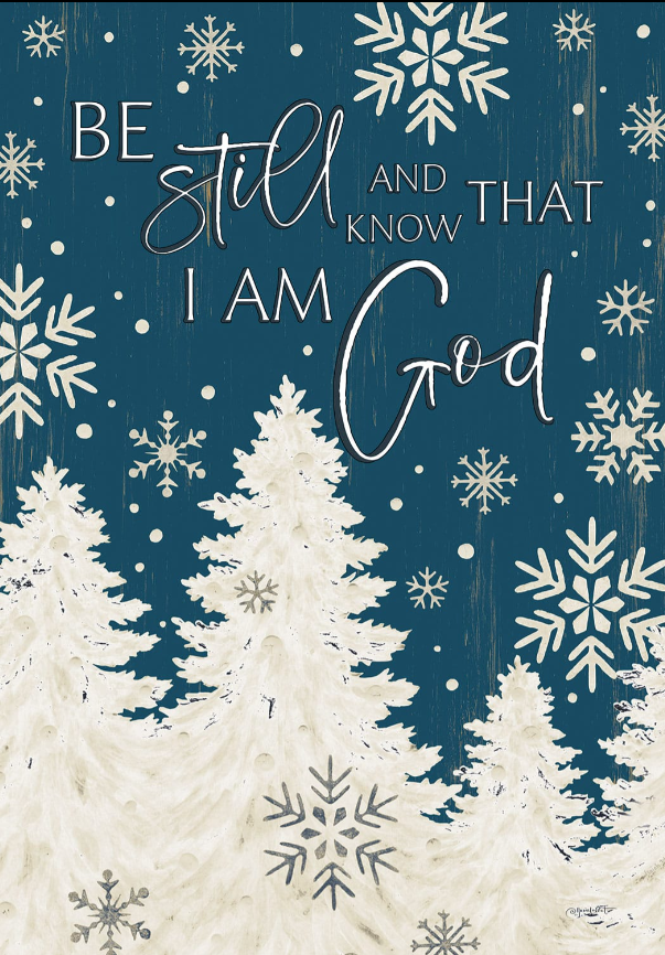 Be Still Christmas-Flag by Annie LaPoint