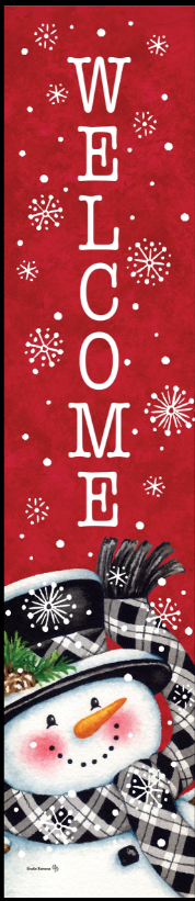 Black & Red Snowman-Yard Expression