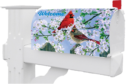 Cardinal Couple Mailbox Cover