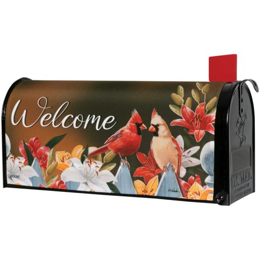 "Cardinal Pair" Mailbox Cover