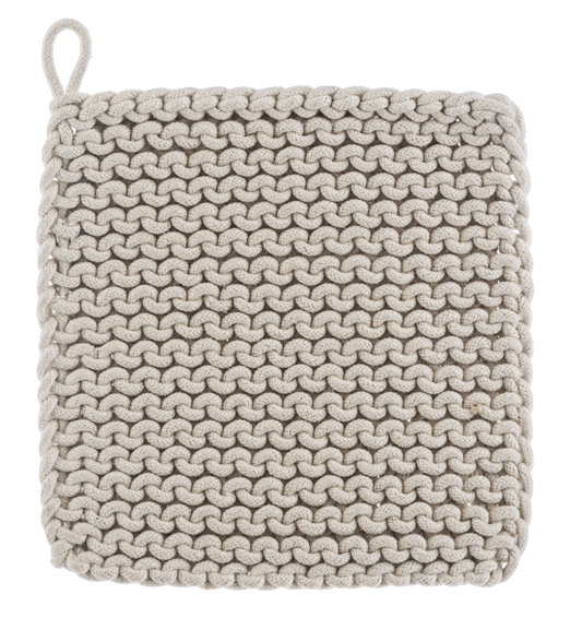 Cotton Crochet Pot Holder 4 Piece Set