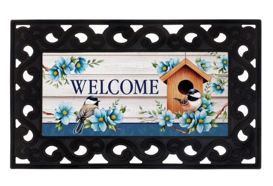 "Chickadee Royal" Mini Mat Insert