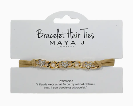 2-in-1 Bracelet Hair Ties -Crystal Bracelet Hair Ties