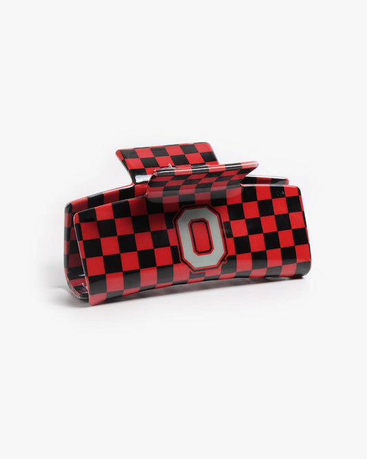 BANDED - Ohio State® Eco Checkered Block O - Logo Claw Clip