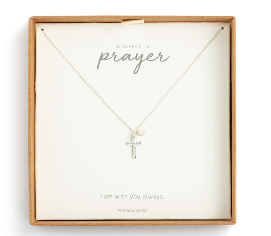 Dainty Cross Necklace - Silver