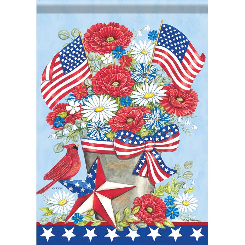 FlagTrends by Carson - "Patriotic Summer" Dura Soft™ Garden Flag