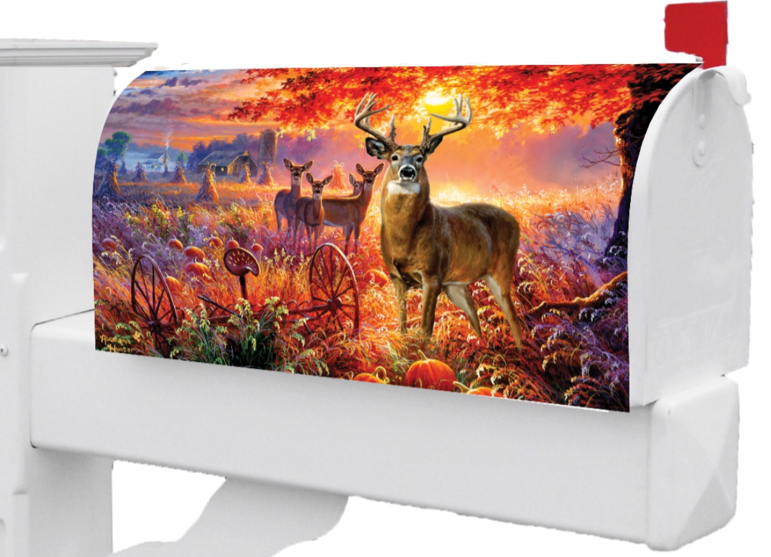 Deer Pumpkins-Mailbox Makeover