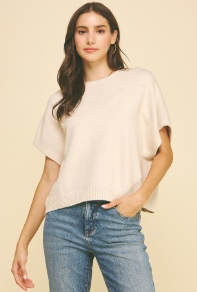 Date Night Dropped Shoulder Sweater Top