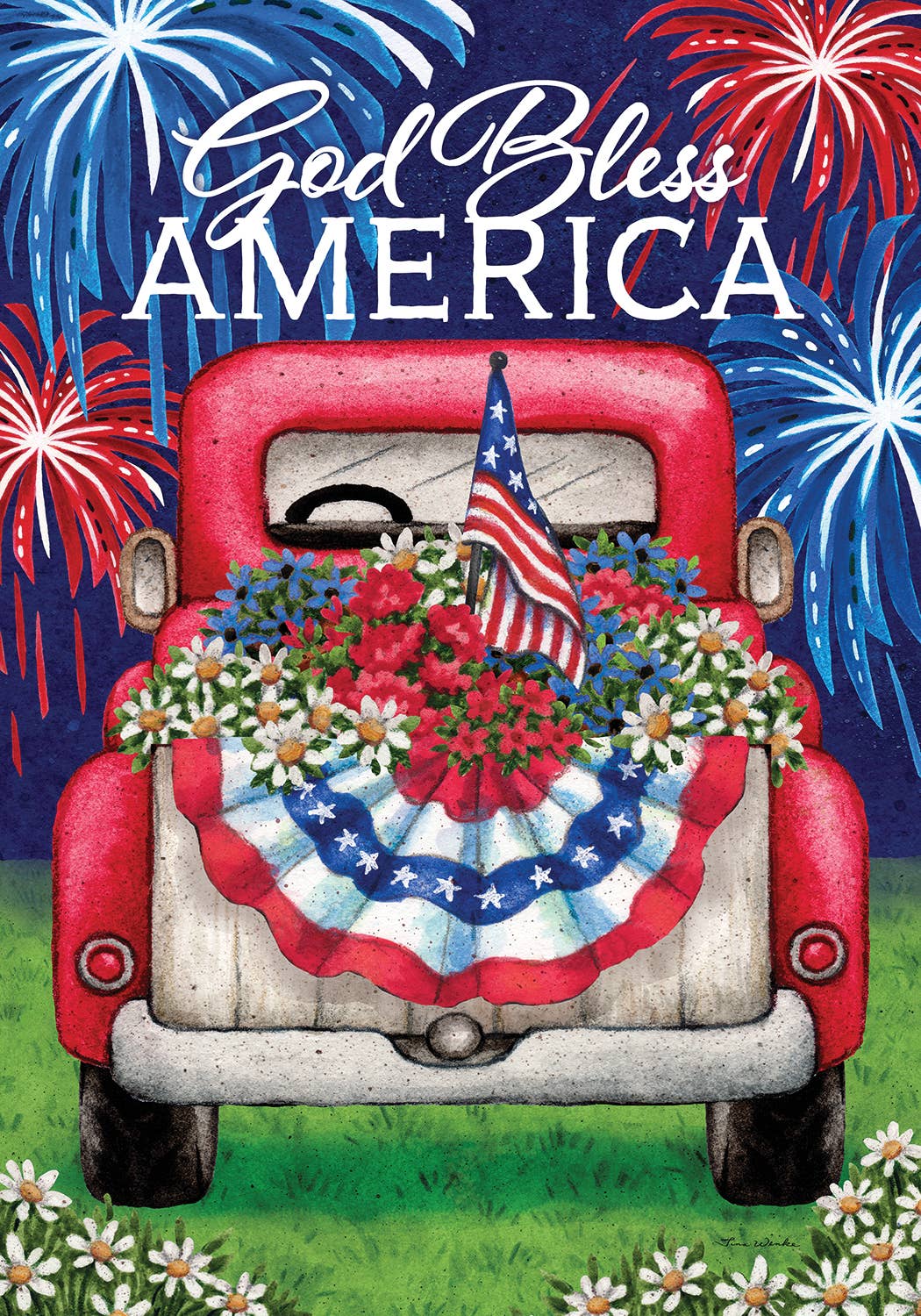 Patriotic Truck-Flag