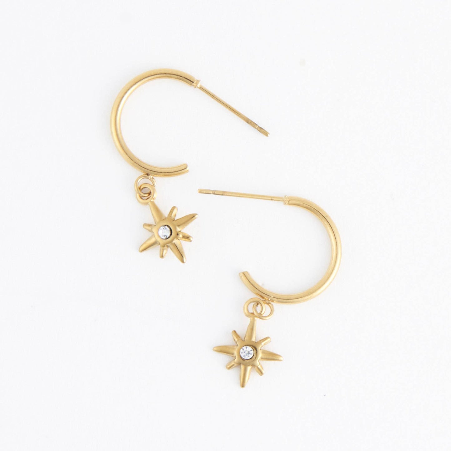 Howard's - Waterproof Earrings Narelle Starburst Charm C Hoop