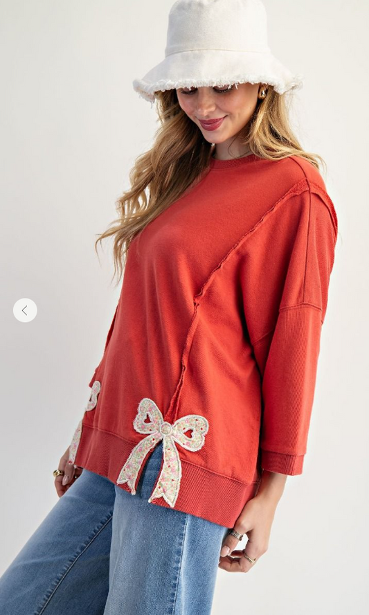 Easel Bow Patch Shirt