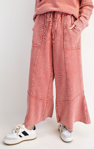 Easel Textured Thermal Washed Pants