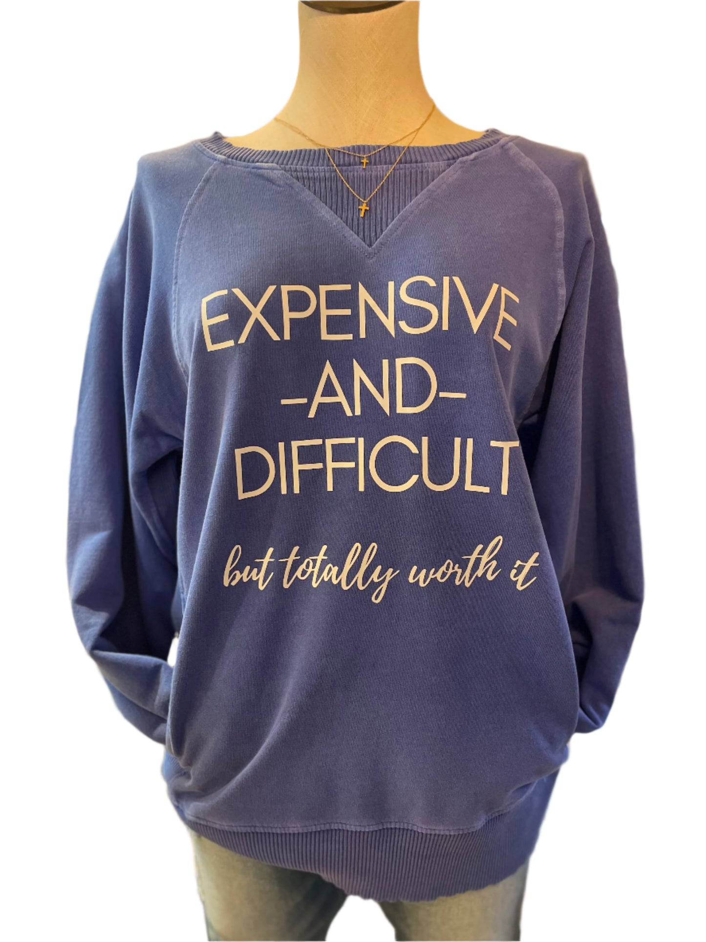 Expensive And Difficult Sweatshirt (Blue)