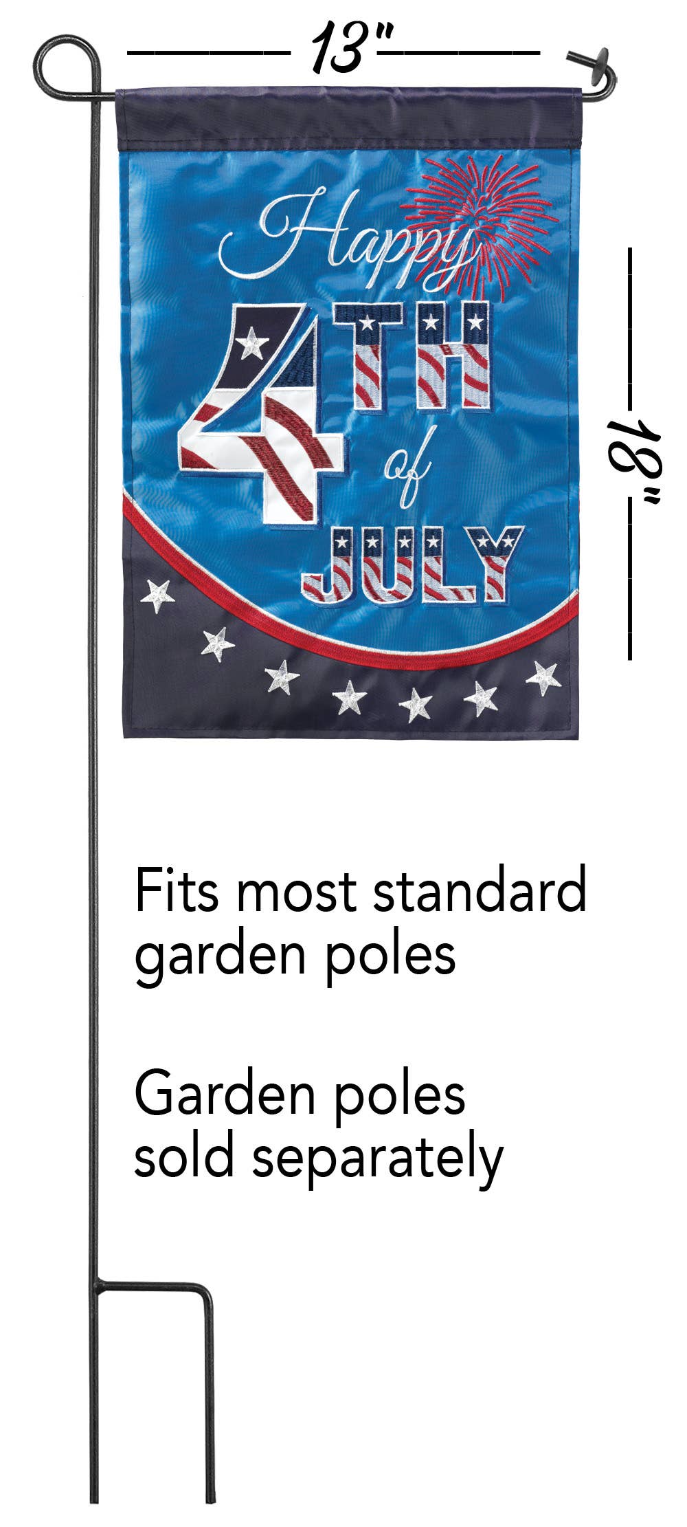Magnolia - HAPPY 4TH OF JULY GARDEN APPLIQUE